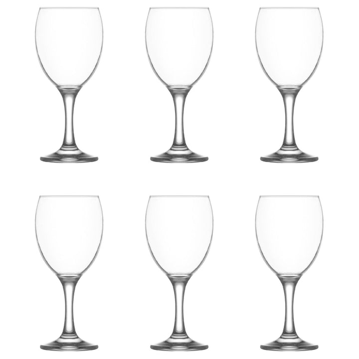 Lav Empire Tulip Wine Glasses, 6 Pcs, 11.5 Oz (340 cc)