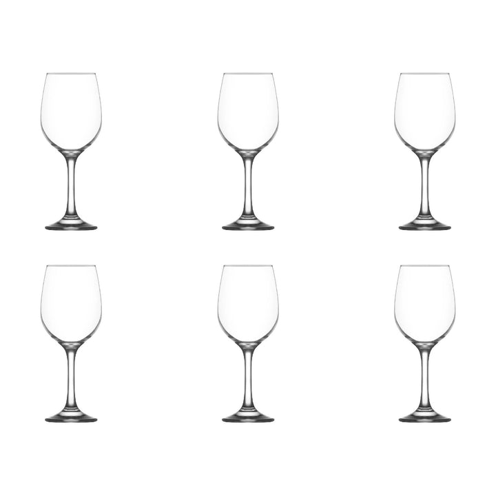 LAV Fame Red Wine Glass Set, 6 Pcs, 10.25 Oz (300 cc)