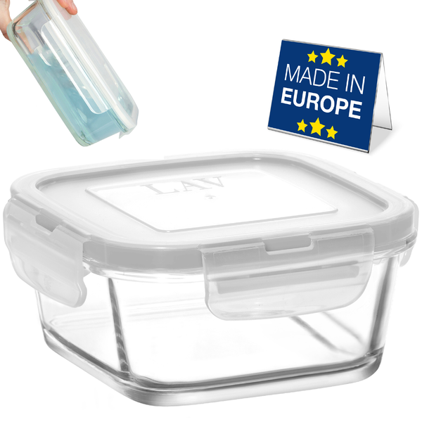 Lav Fresco Glass Food Container with Locked Lid, 1-Pack, LV-FRS227 KDPK0002Y-FRS237 KDPK0002Y-FRS247 KDPK0002Y