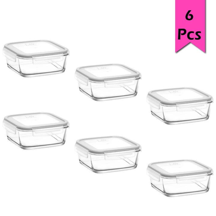 Lav Food Containers with Lid, 6 Pcs, 39 Oz, 1150 cc