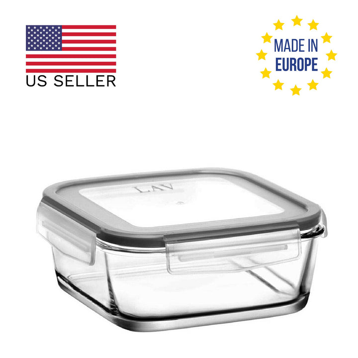 Lav Food Containers with Lid, 6 Pcs, 39 Oz, 1150 cc