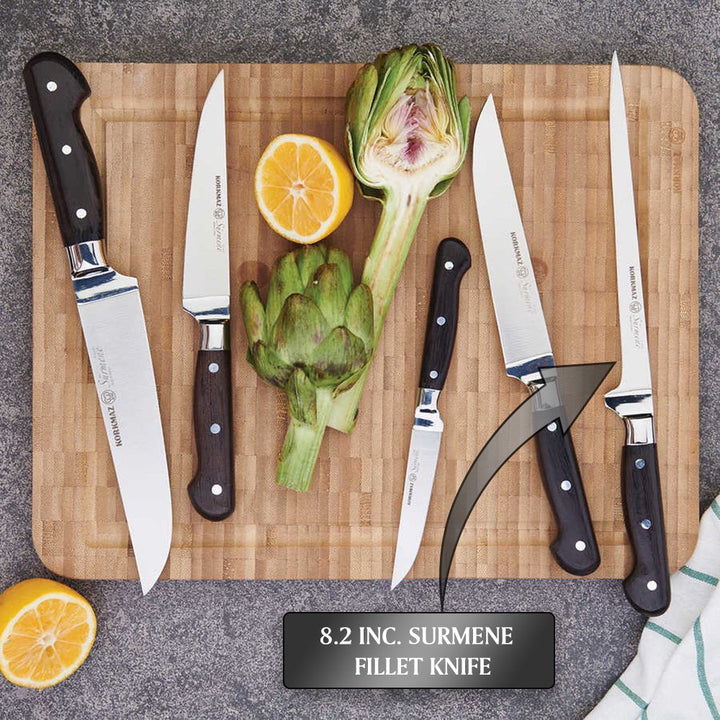 Korkmaz Surmene Chef Knife, Handmade Stainless Steel Knife