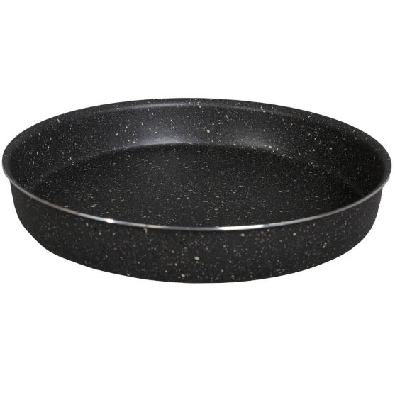 Hakan Gray Granite Oven Tray, Round 14.2" (36cm), 15" (38cm), 15.7" (40cm), 16.5" (42cm)