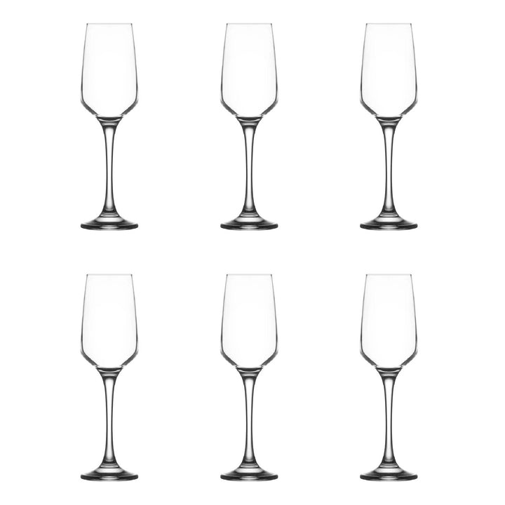 Lav Lal Champagne Flutes, 6 Pcs, 7.75 Oz (230 cc)