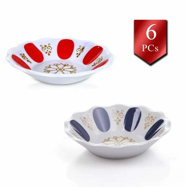 Melamine Turkish Tea Glass Saucers, 6 Pcs, 3.9 in