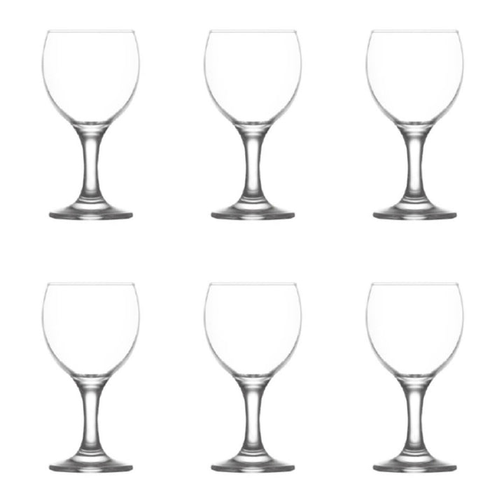 Lav Misket Wine Glass Set, 6 Pcs, 5.75 Oz (170 cc)