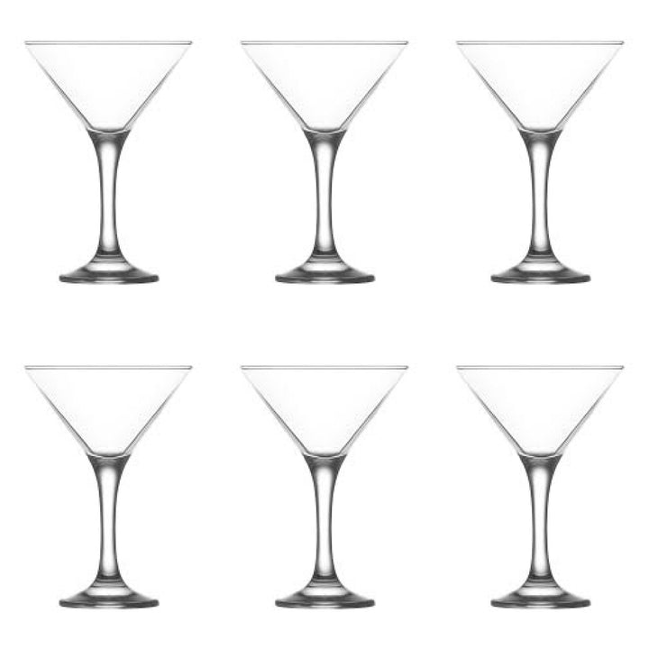 Lav Misket Martini Glass Set, 6 Pcs, 6 Oz (175 cc)