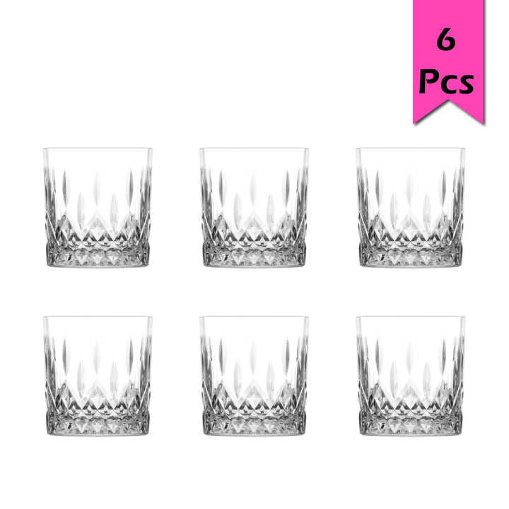 Lav Odin Whiskey Glass Set, 6 Pcs, 11.25 Oz (330 cc)