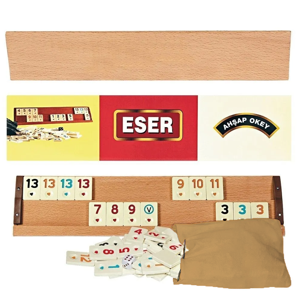 Hakan 4-Rack Rummy Cube Turkish Okey Game Set – HAKAN
