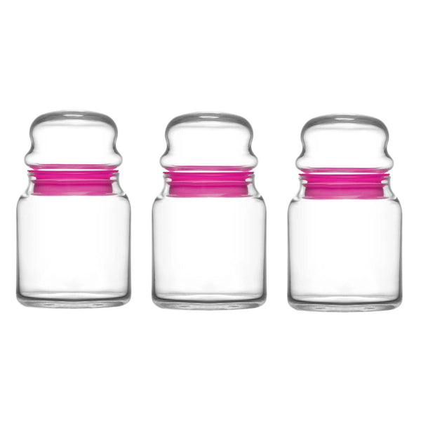 Lav Sera Glass Jar Set with Lid, 3 Pcs, 9.75 Oz, 290 cc