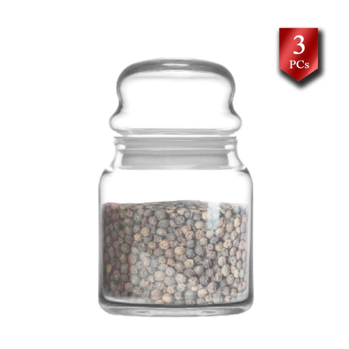 Glass Jar with Lids for Coffee Bean Storage, 3 Pcs Set