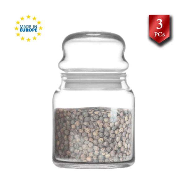 Glass Jar with Lids for Coffee Bean Storage, 3 Pcs Set