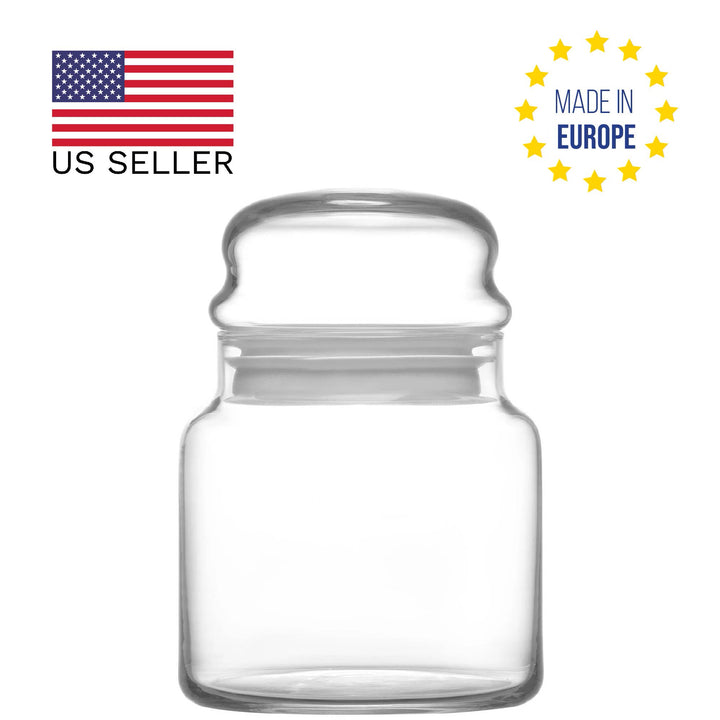 Lav Sera Glass Jar Set with Rubber Seal, 2 Pcs, 21.5 Oz (635 cc)