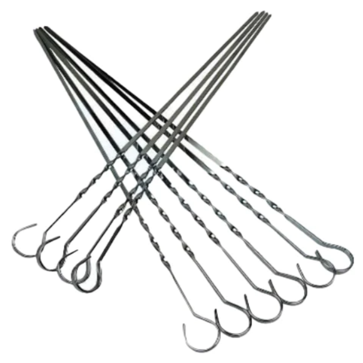 Kabob Skewers for Grilling, Metal Shish Kebob Skewer, 6 PCs