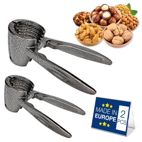 Nut Cracker Walnut Cracker Set of 2 with Non-Slip Handles and Funnel Shape