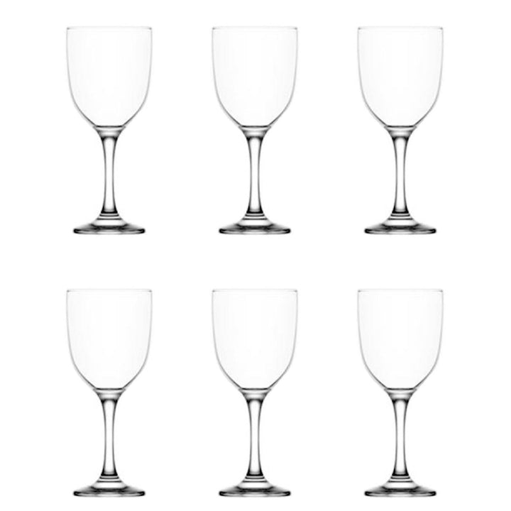 Lav Tokyo Stemmed Wine Glass Set, 6 Pcs, 12.25 Oz (365 cc)