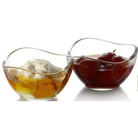 Lav Mini Glass Pinch Bowls Set of 6, Condiment Bowl, 2.25 oz