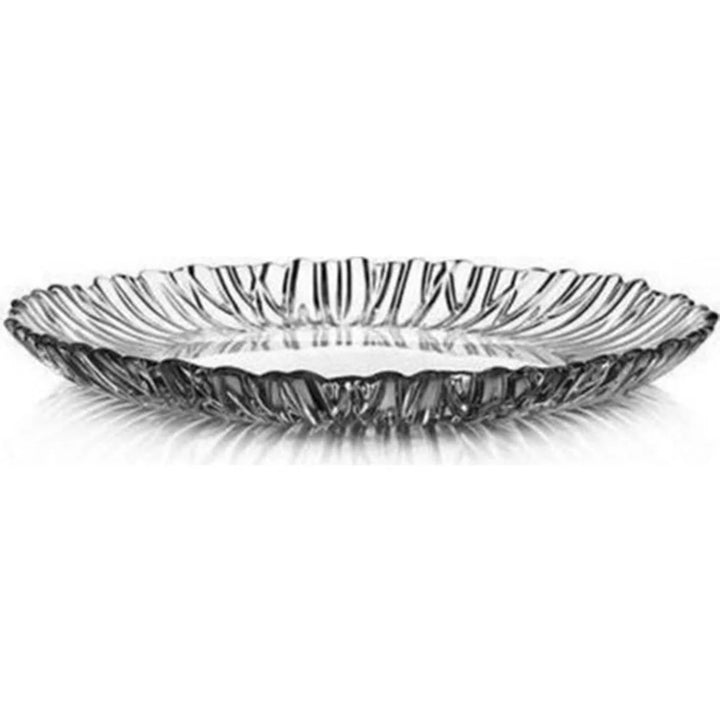 Pasabahce Glass Service Plate, Round Dinnerware, 12.6 in