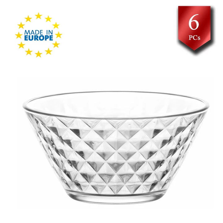 Lav Glass Small Round Bowls for Kitchen, 11.25 oz (330 cc)