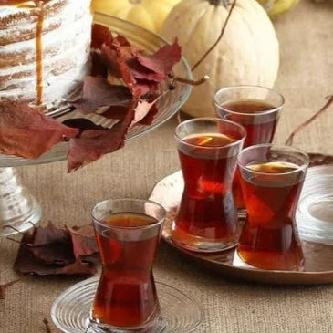 Lav Traditional Turkish Tea Glasses Set of 6, 12 Pcs, 4.7 oz