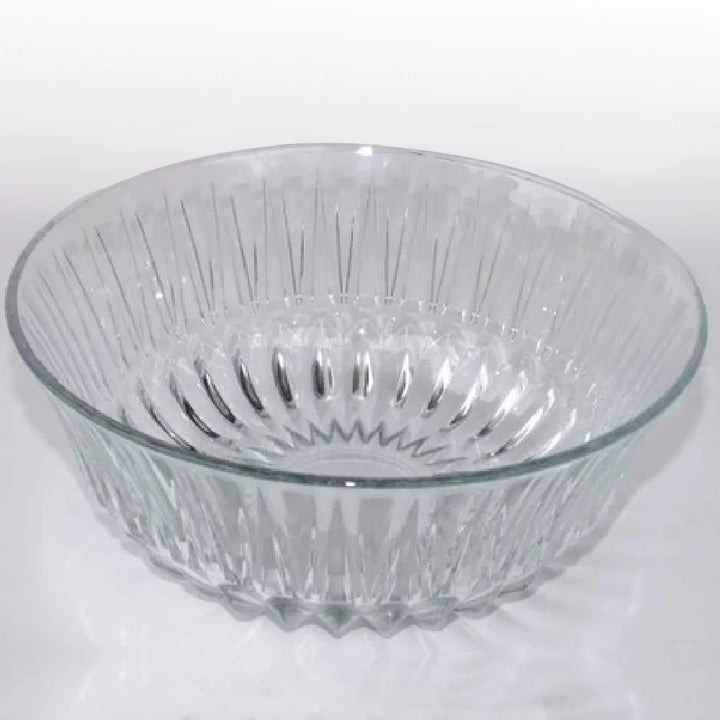 Lav Crystal Clear Glass Round Mixing Bowl, 69.2 oz