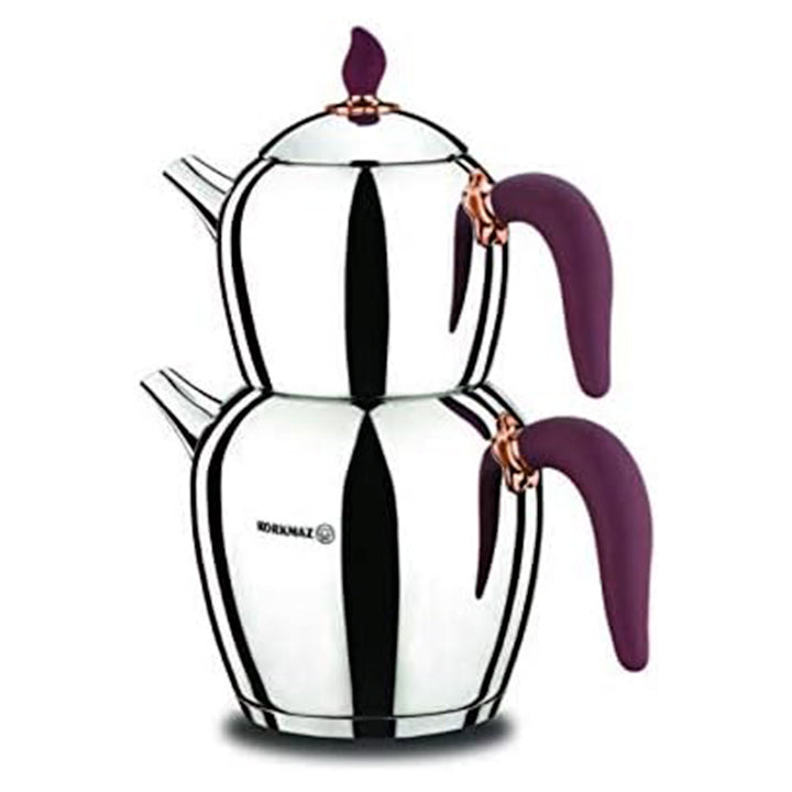 Korkmaz Sehnaz Turkish Teapot Set for Stovetop