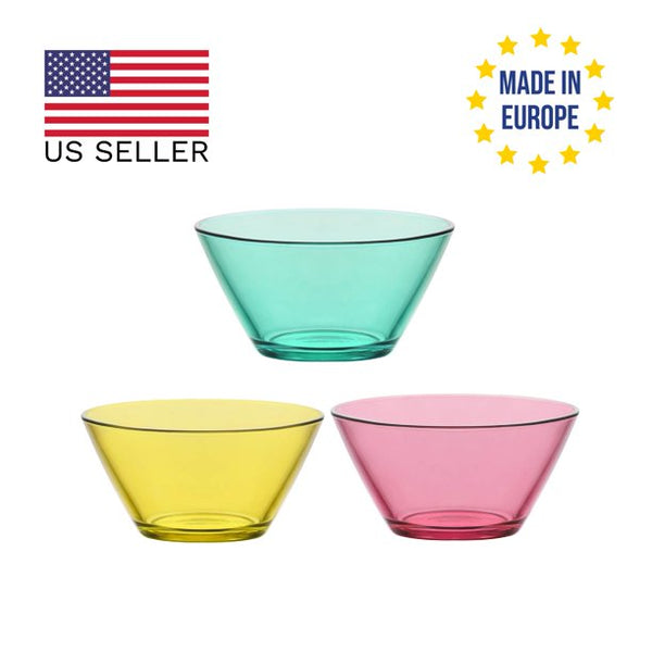 Lav Vega Colored Small Bowl Set of 3, 3 Pcs, 11.75 Oz