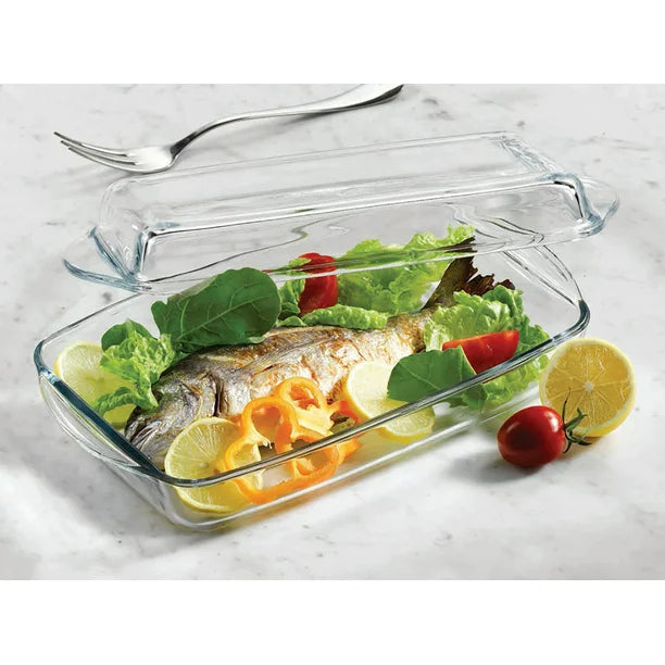 Glass Casserole Dish with Lid, Baking Dish for Oven, 67 oz