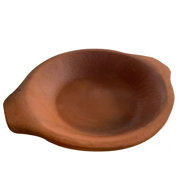 Cooking Clay Egg Pan, Earthenware Omelet Pan Sahan, 10 in