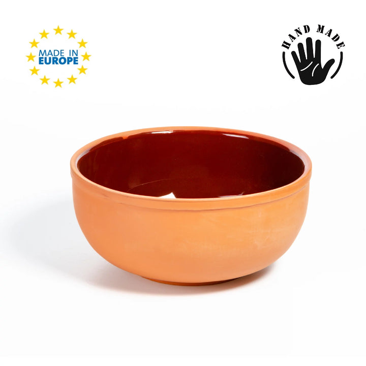 Terracotta Casserole Dish, Handmade Clay Pan, 8.7 in