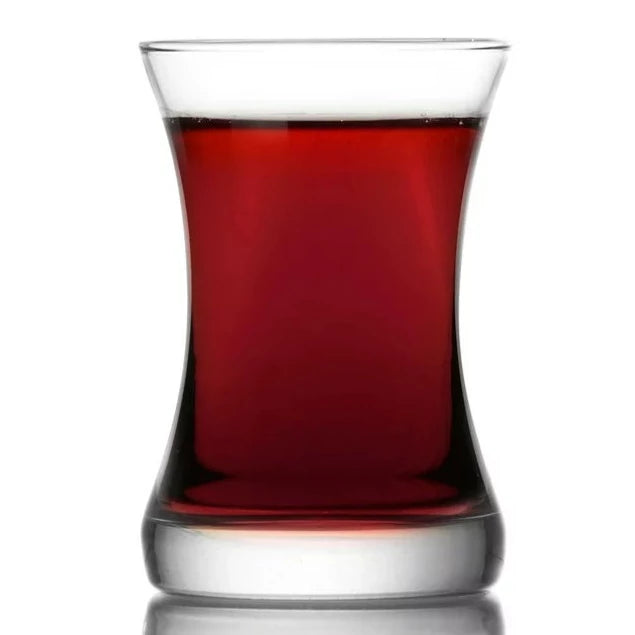 Lav Turkish Tea Glasses Set of 6, 5.25 oz