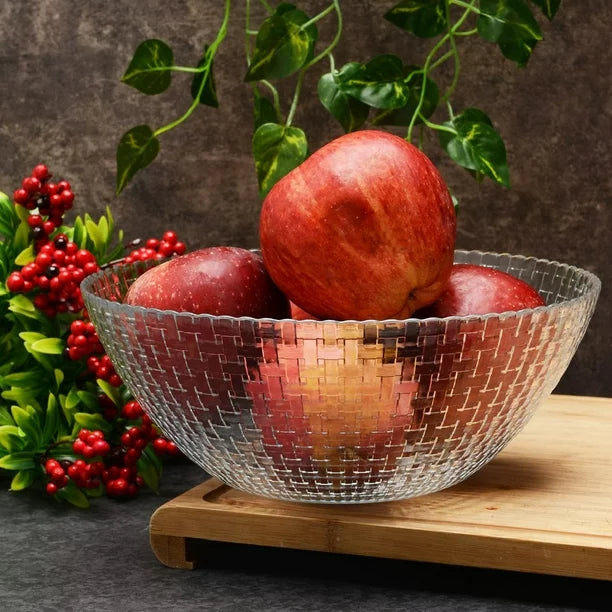 Pasabahce Big Glass Serving Bowl, Round Salad Bowl, 98 oz