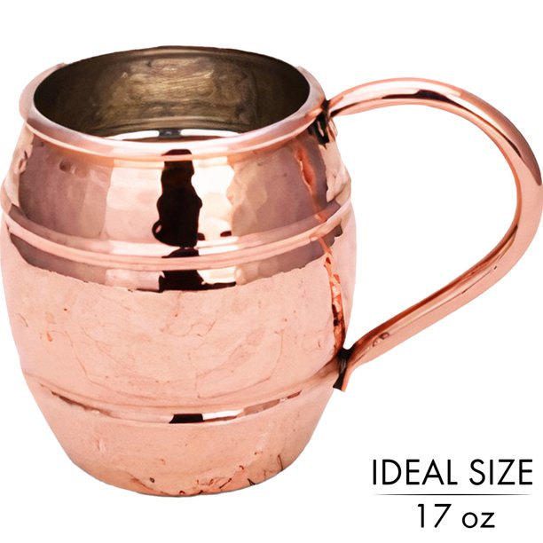 Moscow Mule Mugs, Handmade Copper Mug, 17 Oz