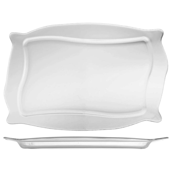 Clear Glass Rectangular Serving Tray, Platter, 13.5 in