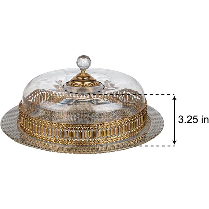 Handmade Cake Stand with Dome, Round Cake Holder with Cover