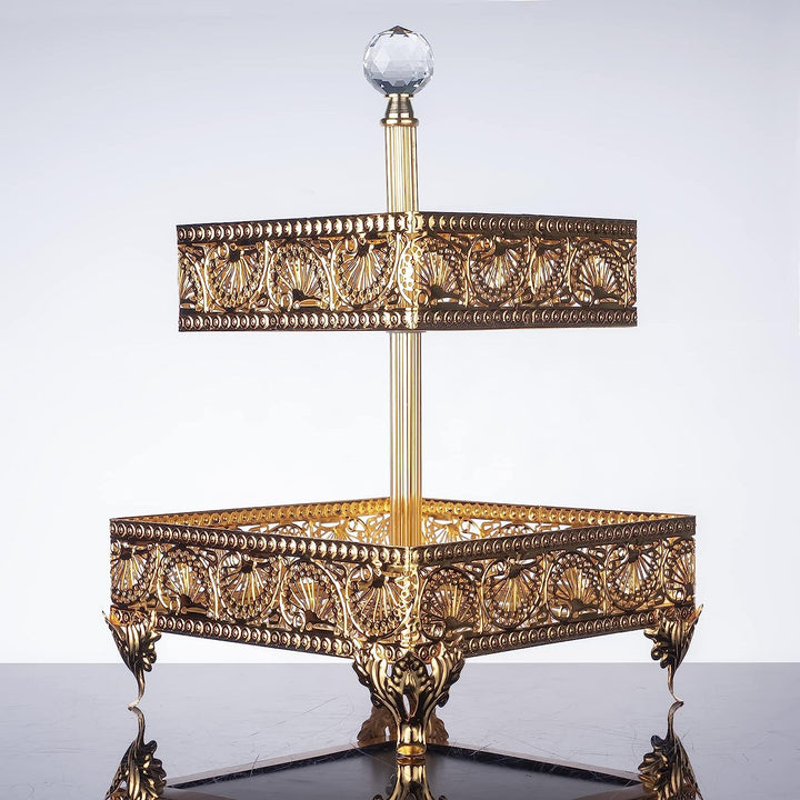 Handmade Serving Platter, Two-Tier Candy Stands – HAKAN