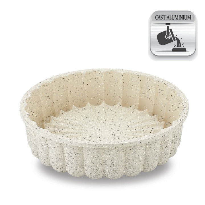 Korkmaz Granita Tart Pan, Granite Coating Nonstick Tart Pan, 10 in