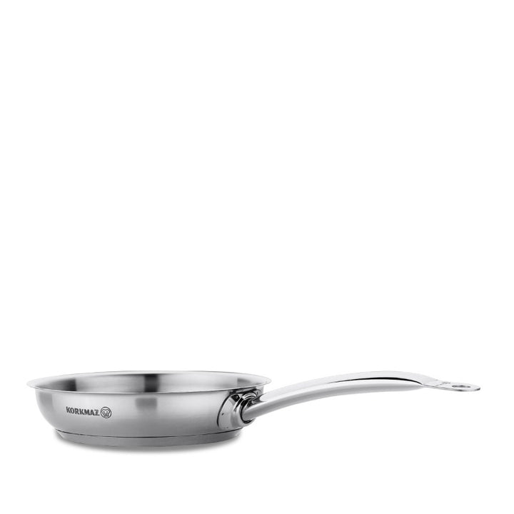 Korkmaz Satin Frying Pan, Stainless Steel Omelette Pan, Saucepan