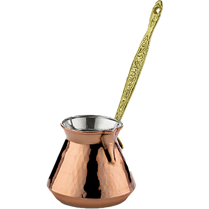 Hammered Copper Coffee Cezve, Turkish Coffee Pot, 8 oz