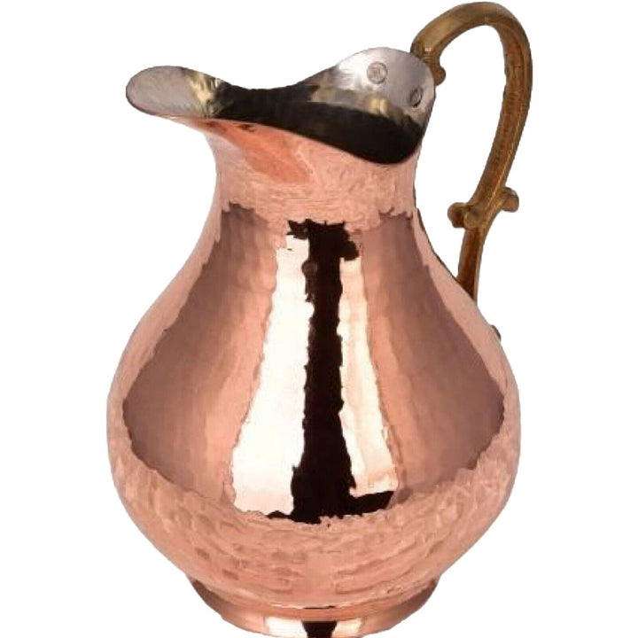 Handmade Copper Water Pitcher, Copper Drinking Vessels, 1 qt