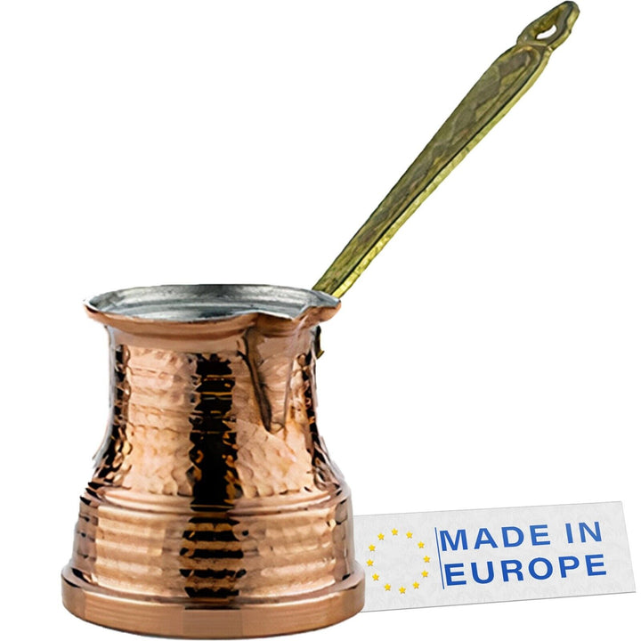 Turkish Coffee Pot, Hammered Copper Coffee Cezve, 8 oz