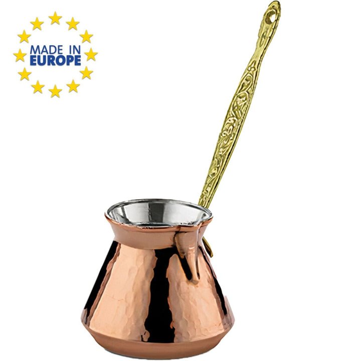 Hammered Copper Coffee Cezve, Turkish Coffee Pot, 8 oz