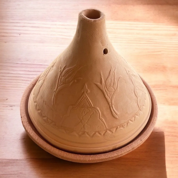 Clay Tagine Pot Handmade Moroccan Tajine Casserole with Lid