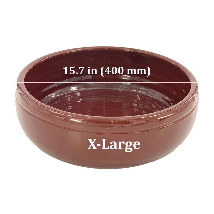 Fully Glazed Cooking and Serving Pot, Terracotta Cookware