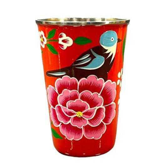 Hand Painted Stainless Steel Tumbler, 15.25 Oz