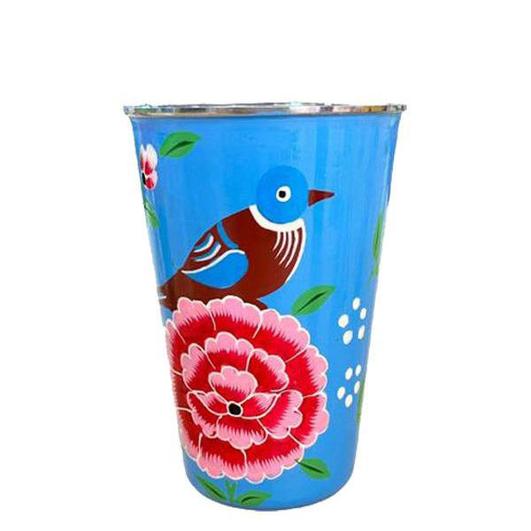 Hand Painted Stainless Steel Tumbler, 15.25 Oz