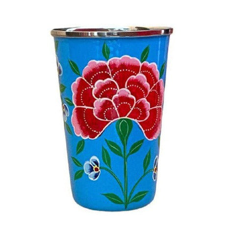 Hand Painted Stainless Steel Tumbler, 15.25 Oz